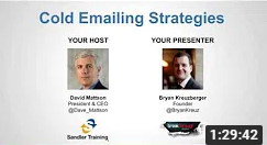 Cold Emailing Strategies Webinar With Breakthrough Email & Sandler Training