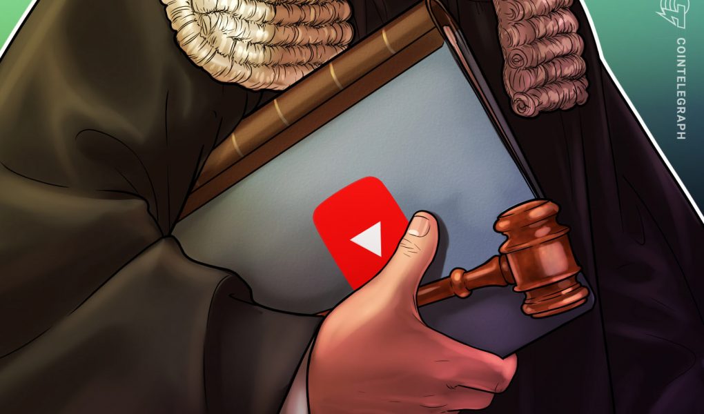 YouTube sued by crypto company