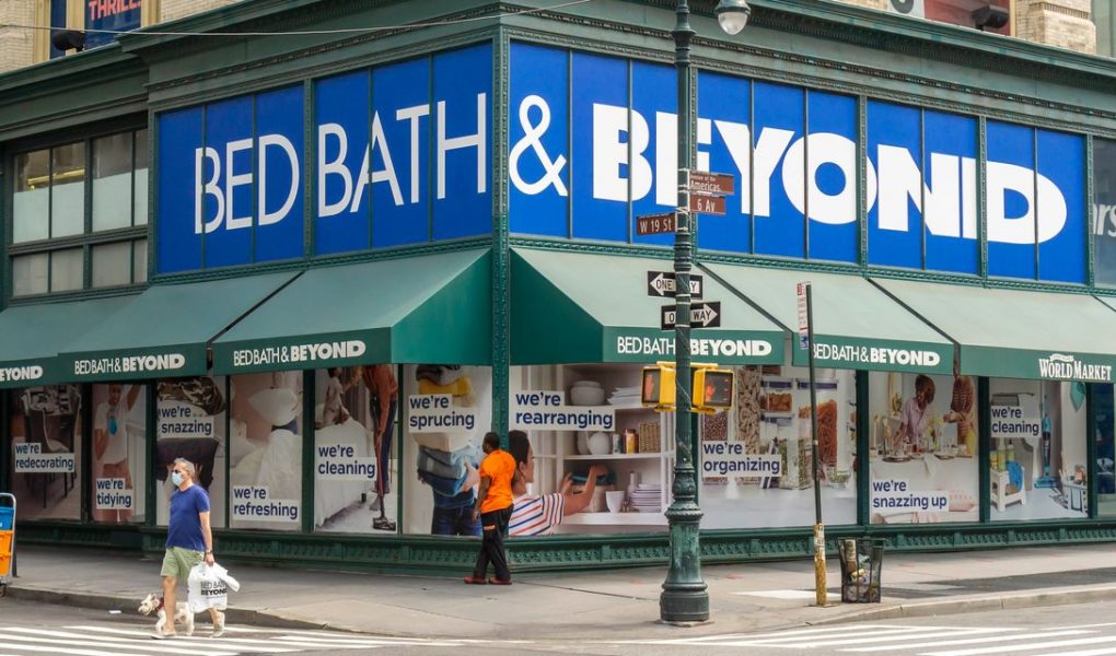 Bed Bath & Beyond stock jumps 30% on first sales gain in years